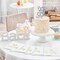 100 Pcs Scalloped Baby Shower Napkins Hello Sweet Decorations 5 x 5 Inch for Baby Shower Party Decor(white, gold)